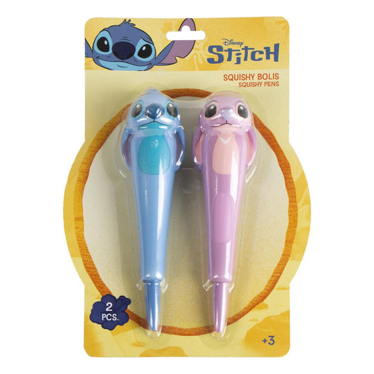 Disney Stitch Stiftset 2 Kugelschreiber aus Silikon für Schule & Büro