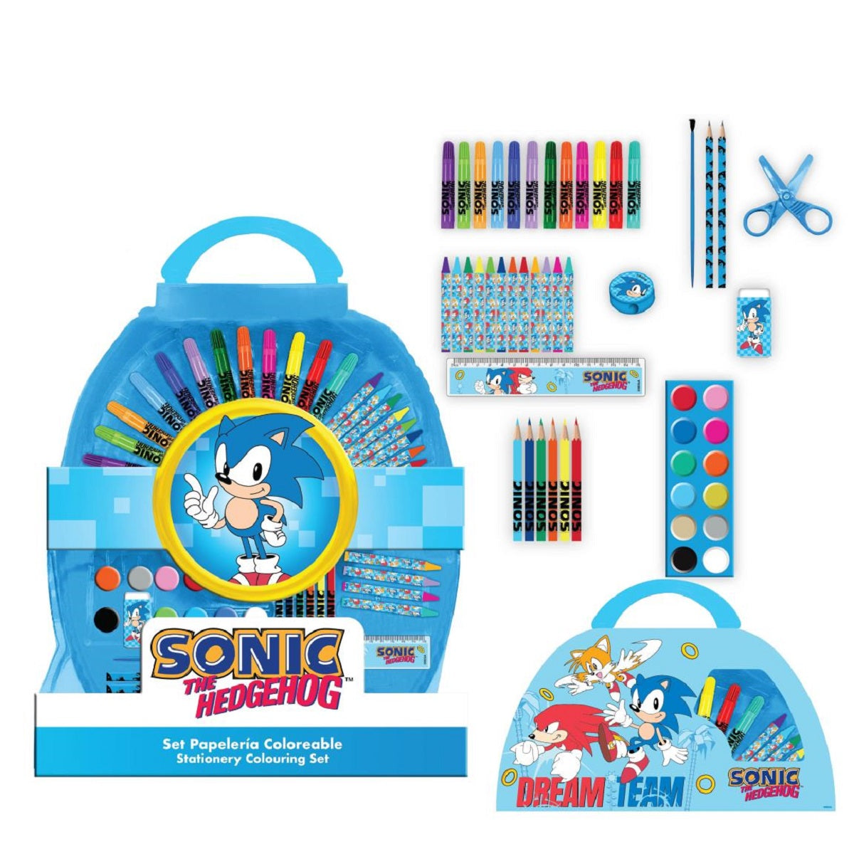 Sonic Ausmalset groß mit 50 Teilen für kreative Kinder