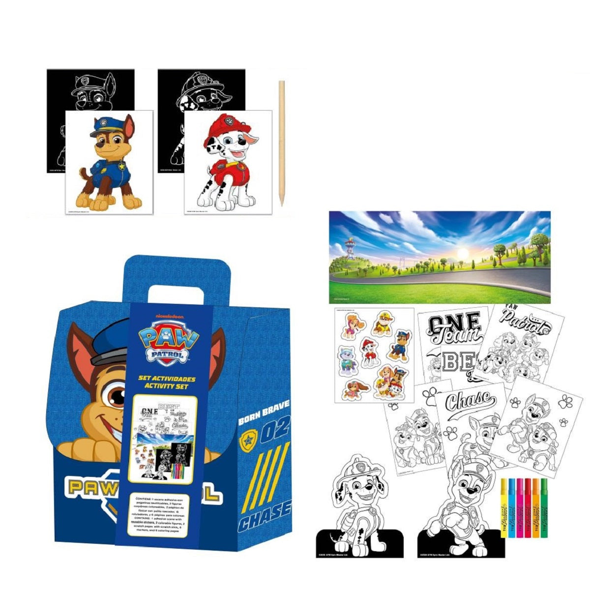 Paw Patrol Ausmalset Kinder Kreativset Rucksack Geschenkartikel