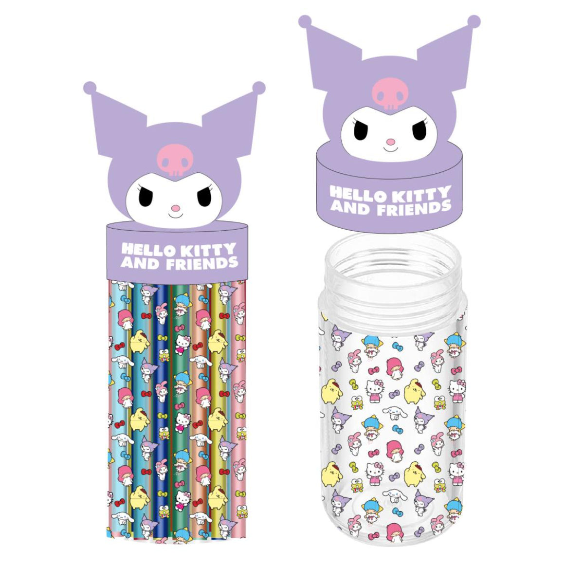 Hello Kitty Kuromi Federtasche Stiftbox für Schultasche oder Ordnung