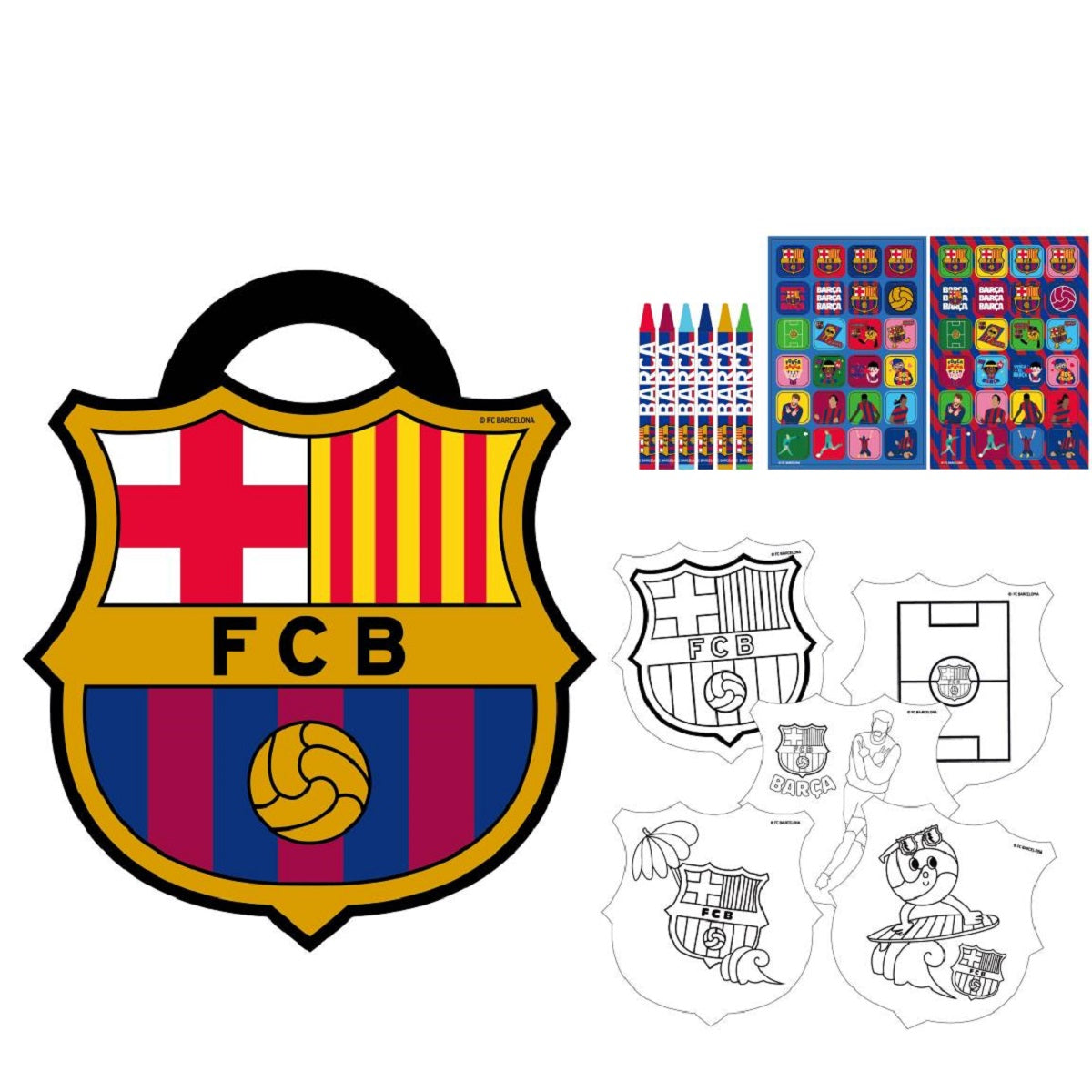 FC Barcelona Aktivitätsalbum für Malen Basteln und Beschäftigung
