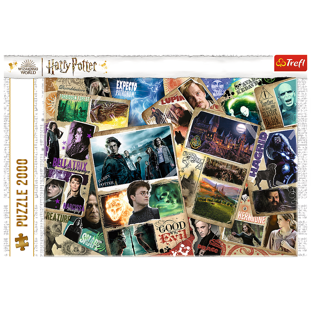 Harry Potter Puzzle 2000 Teile mit ikonischen Charakteren