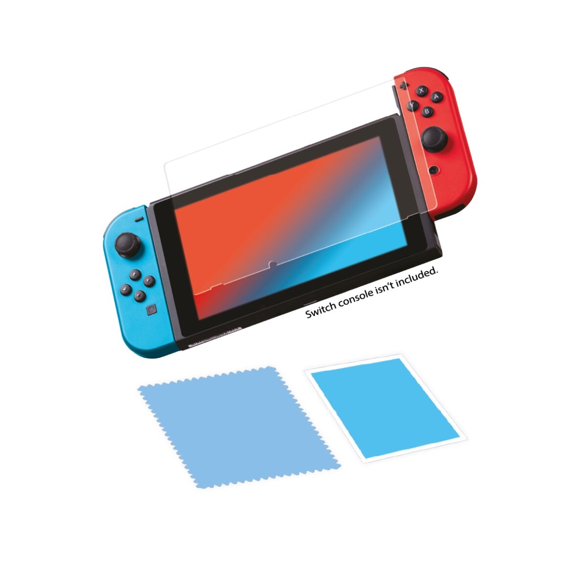 Qware Schutzglas kompatibel mit Nintendo Switch – Gehärtetes Displayschutzglas