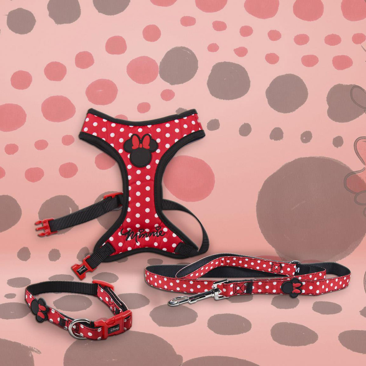 Disney Minnie Mouse Hundehalsband  XXS / XS - Verstellbar, robust & bequem