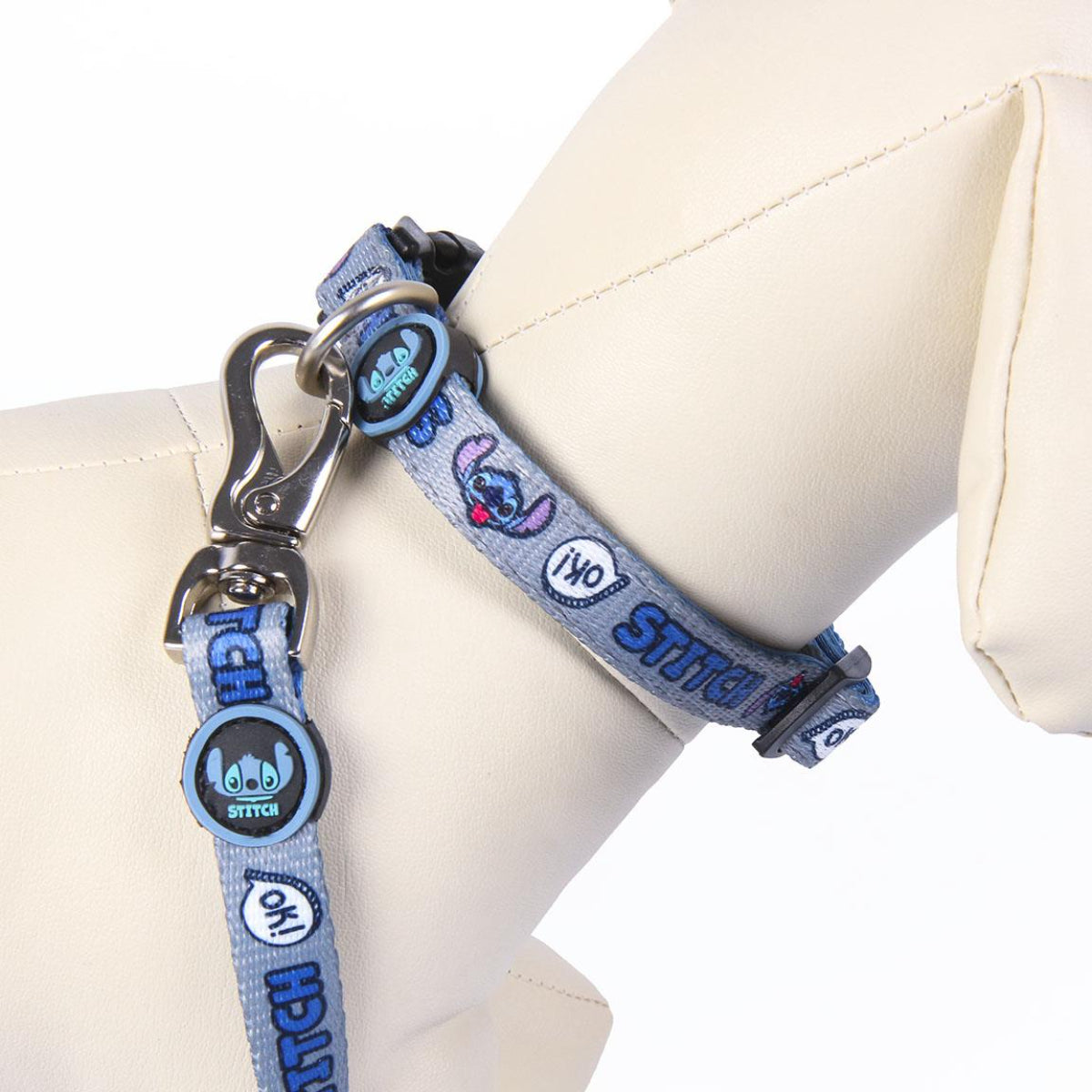 Disney Stitch Halsband für Hunde Größe S/M Stylisches Polyester-Halsband