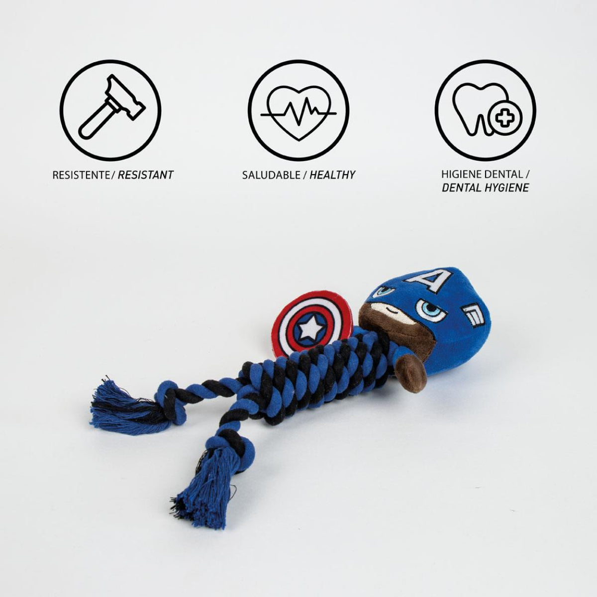 Avengers Captain America Hundekauspielzeug Seil Kauspielzeug & Beißspielzeug