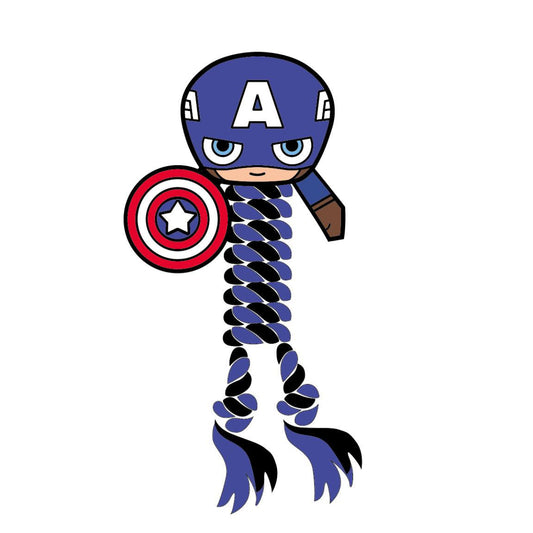 Avengers Captain America Hundekauspielzeug Seil Kauspielzeug & Beißspielzeug