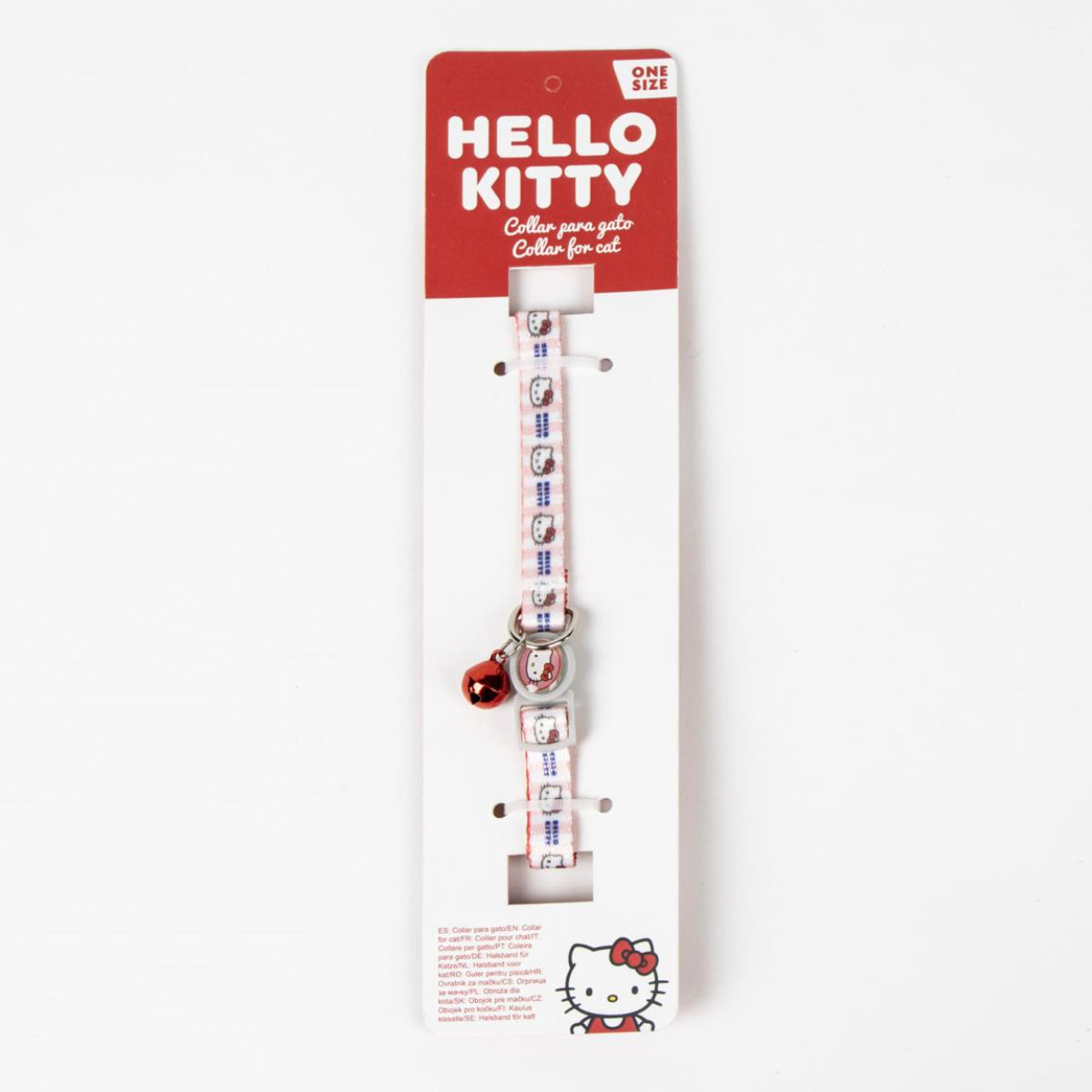 Hello Kitty Katzenhalsband – Verstellbares Halsband für Katze aus Polyester