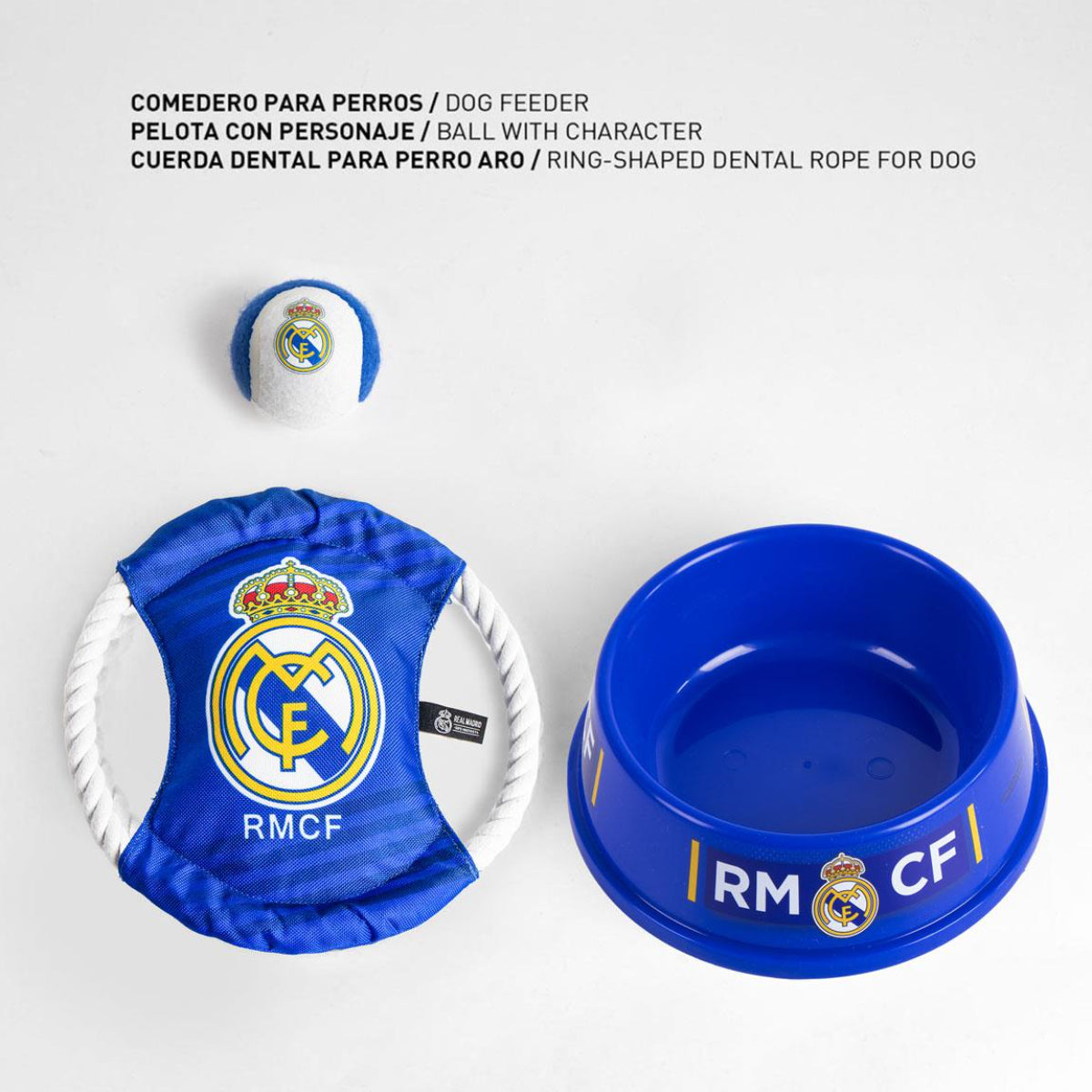 Real Madrid Haustier-Set Futternapf & Zubehör für Hunde