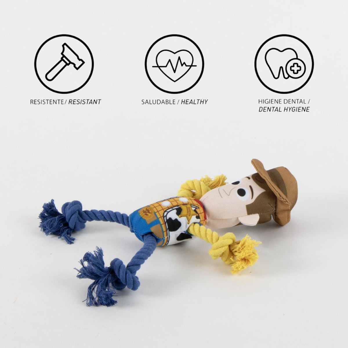 Disney Toy Story Woody Hundespielzeug für Ziehen Apportieren und Kauen