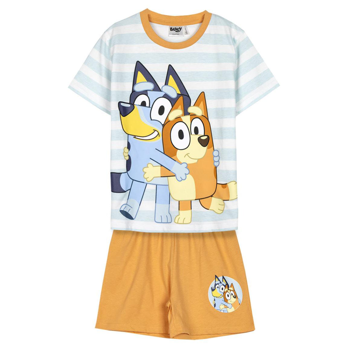 Bluey Schlafanzug Kinder Pyjama T-Shirt & Short aus 100 % Baumwolle