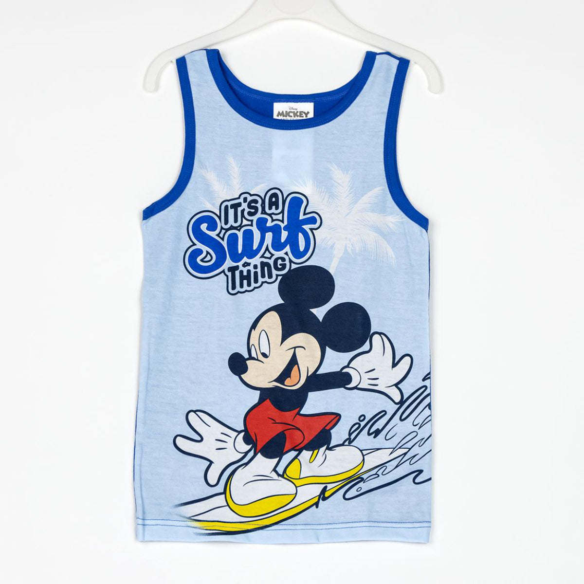 Disney Mickey Mouse Schlafanzug Kinder Pyjama Set & Nachtwäsche aus 100 % Baumwolle mit Tasche