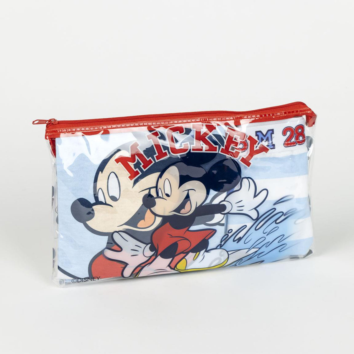 Disney Mickey Mouse Schlafanzug Kinder Pyjama Set & Nachtwäsche aus 100 % Baumwolle mit Tasche