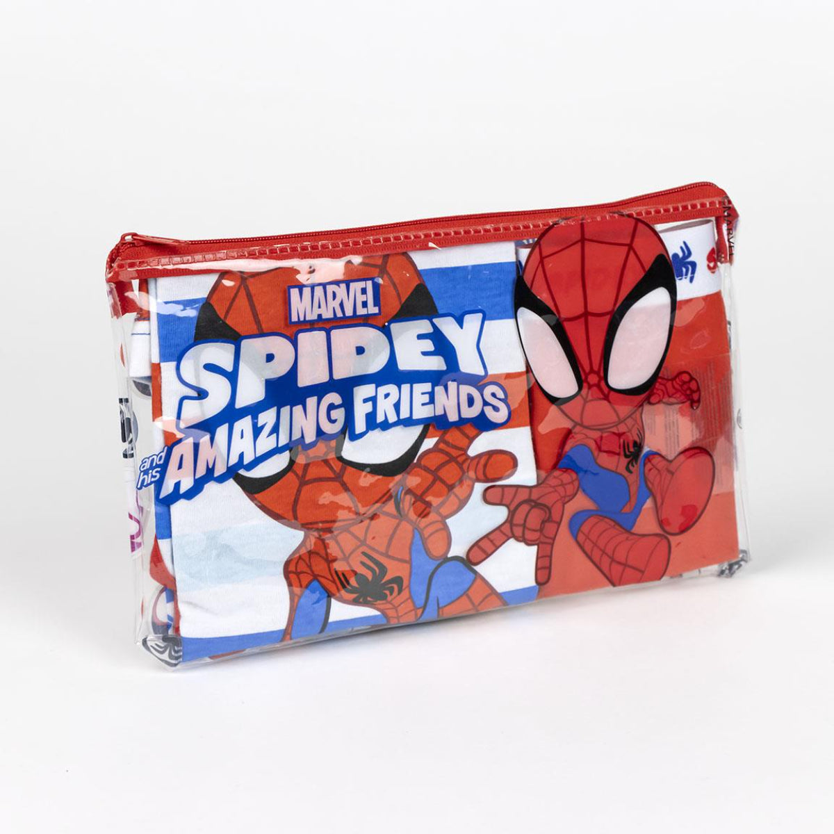 Spidey Schlafanzug Kinder Pyjama Set & Nachtwäsche aus 100 % Baumwolle mit Tasche