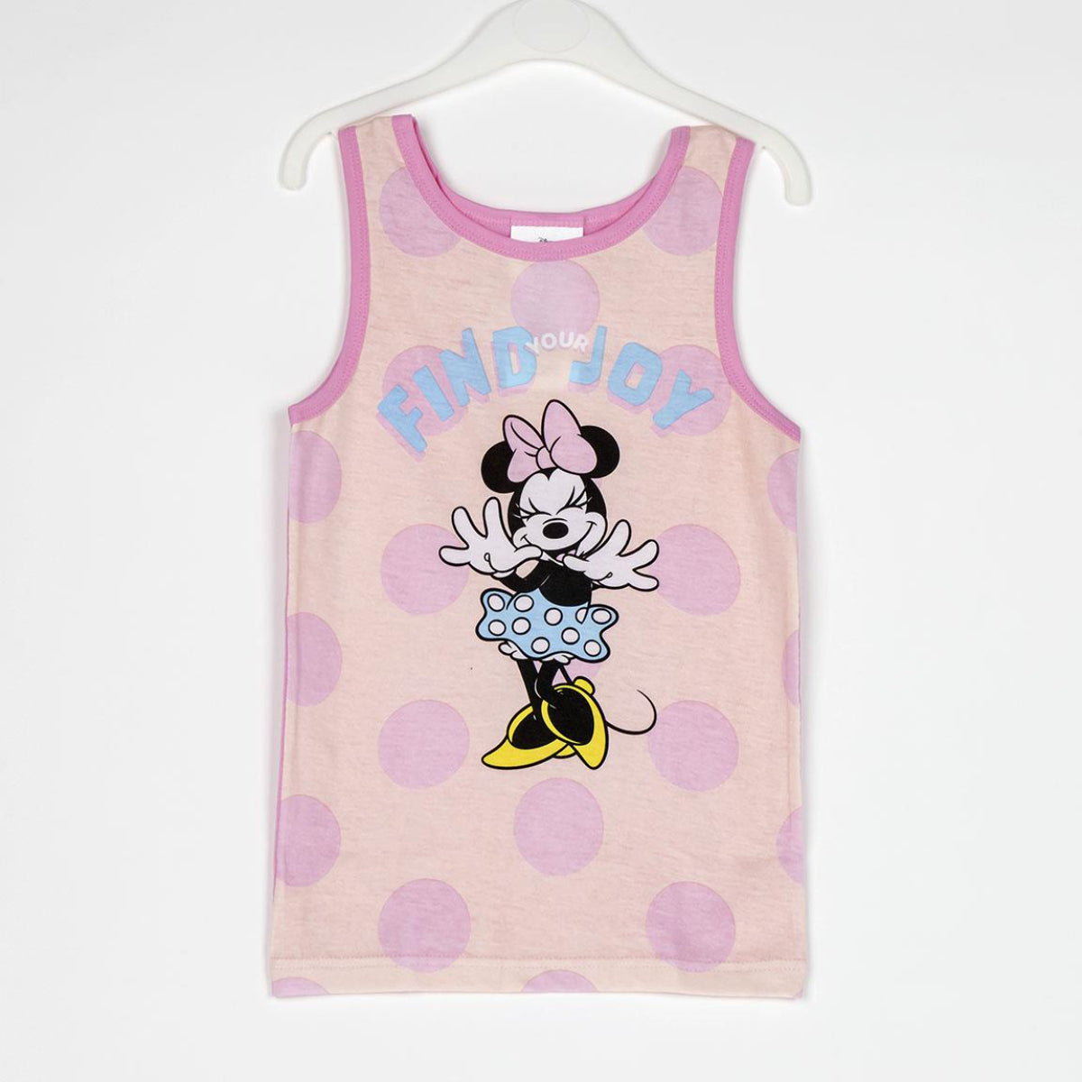 Disney Minnie Mouse Schlafanzug Kinder Pyjama Set & Nachtwäsche aus 100 % Baumwolle mit Tasche