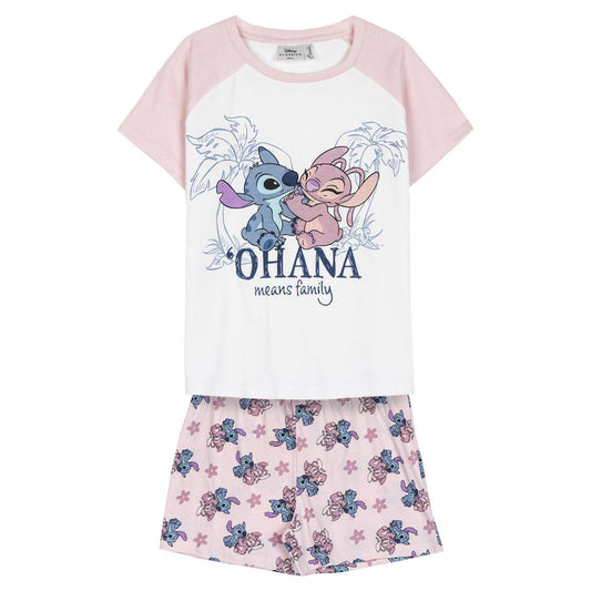 Lilo & Stitch Schlafanzug Kinder Pyjama T-Shirt & Short aus 100 % Baumwolle