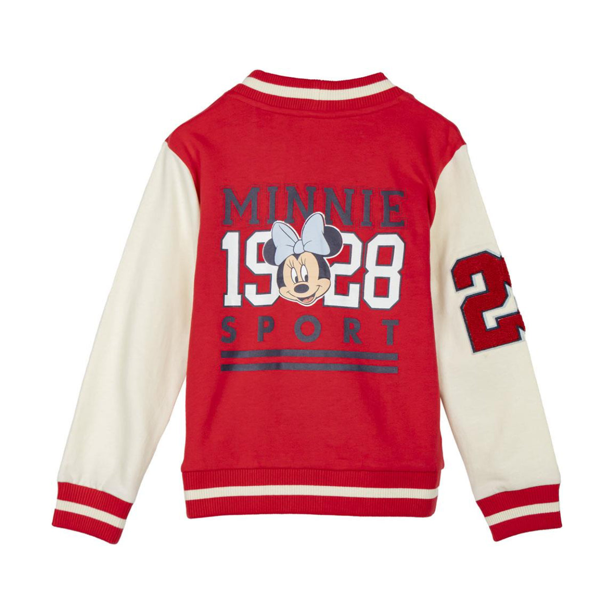Disney Minnie Mouse Baseballjacke – Kinderjacke aus 100 % Baumwolle