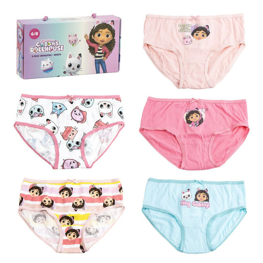 Gabby’s Dollhouse Mädchen Unterhosen 5er Set Baumwoll Slips Kinderwäsche