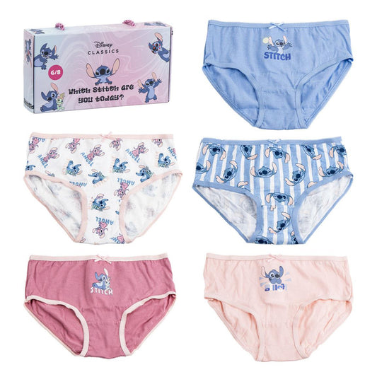 Disney Stitch Mädchen Unterwäsche Set 5 Baumwollslips – Kinder Unterhosen