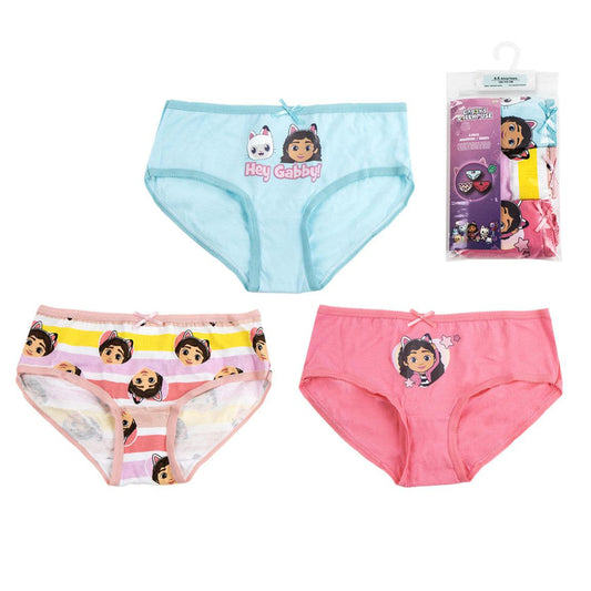 Gabby’s Dollhouse Mädchen Unterhosen 3er Set Baumwoll Slips Kinderwäsche