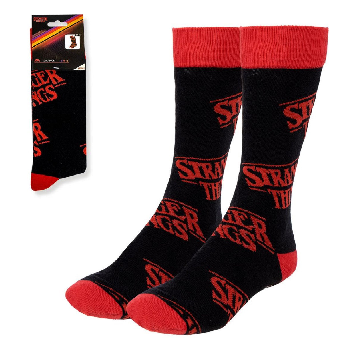 Stranger Things Motivsocken 38-45 Bequeme Freizeit Socken Unisex Serien Fan