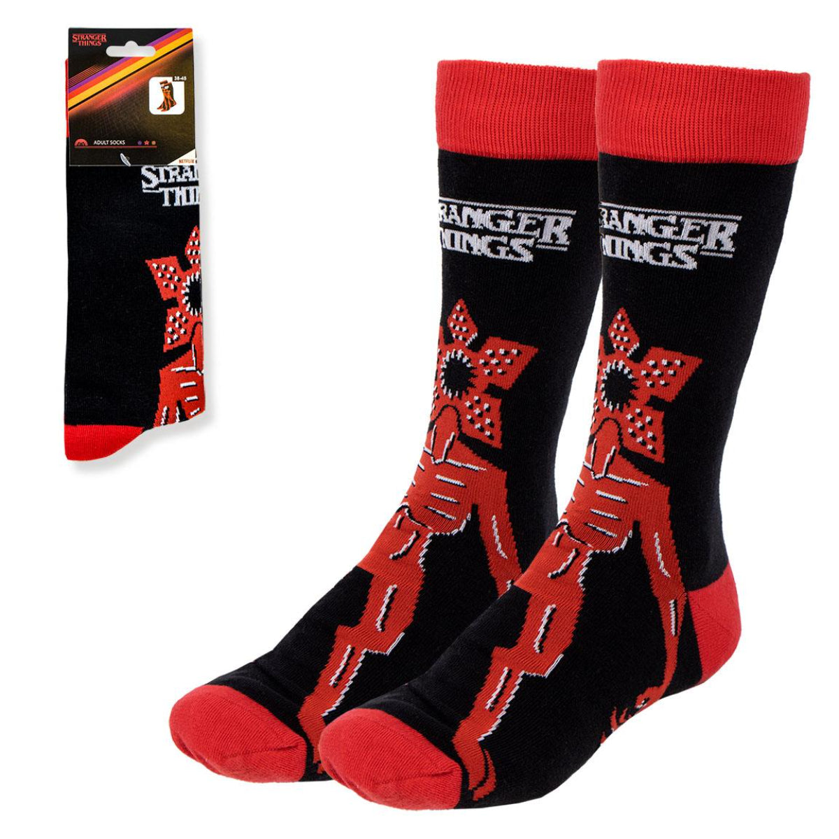 Stranger Things Motivsocken 38-45 Bequeme Freizeit Socken Unisex Serien Fan