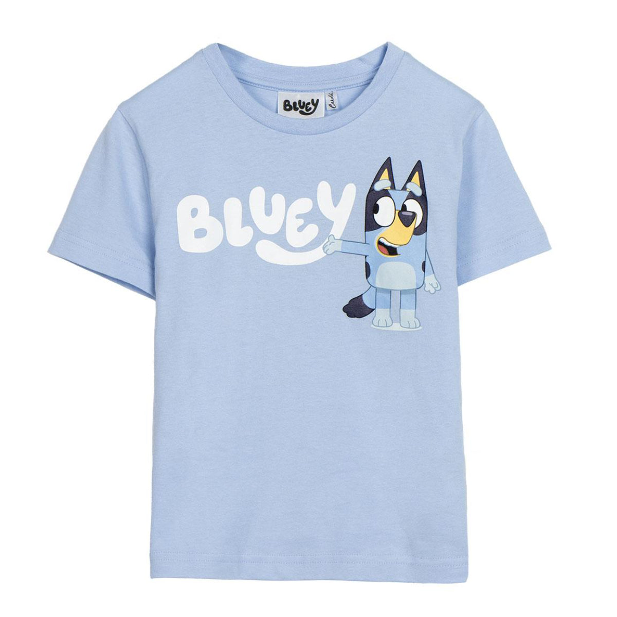Bluey Kinder T-Shirt kurz 100 % Baumwolle Sommer Shirt Mädchen Jungen