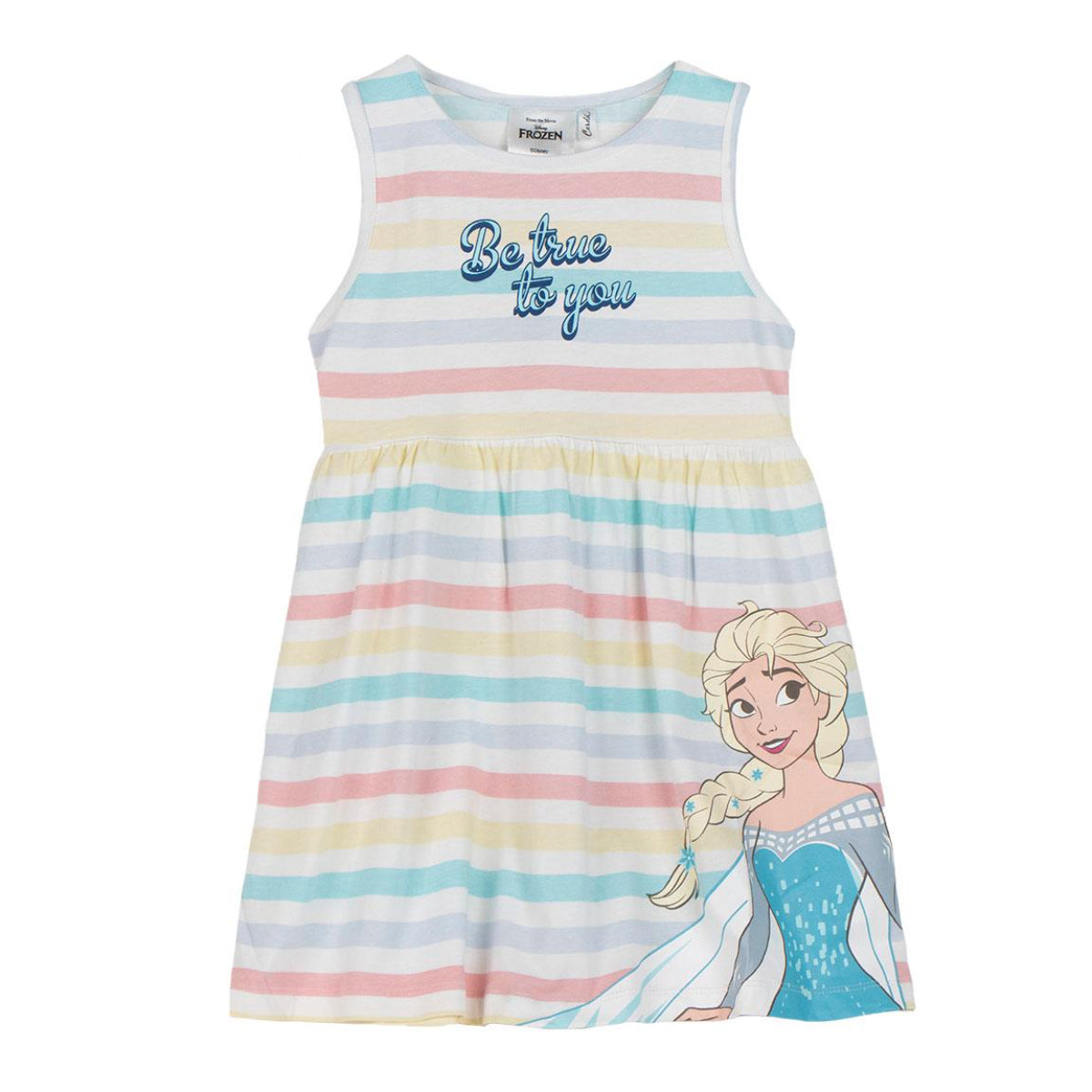 Disney Frozen Kleid Mädchenkleid & Freizeitkleid aus atmungsaktivem Single Jersey