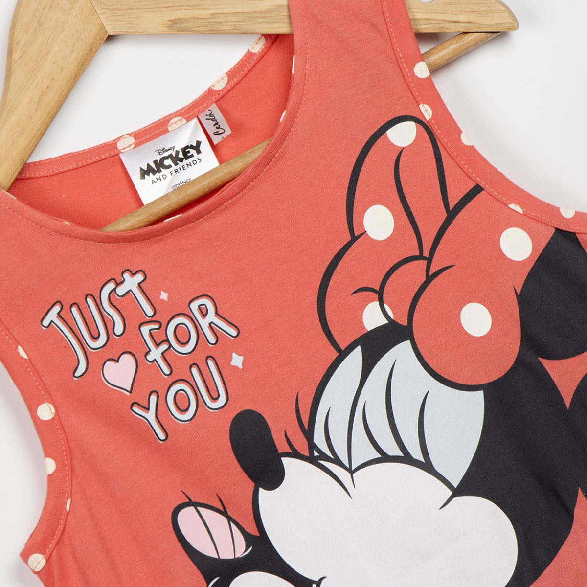 Disney Minnie Mouse Kleid Mädchenkleid & Freizeitkleid aus atmungsaktivem Single Jersey