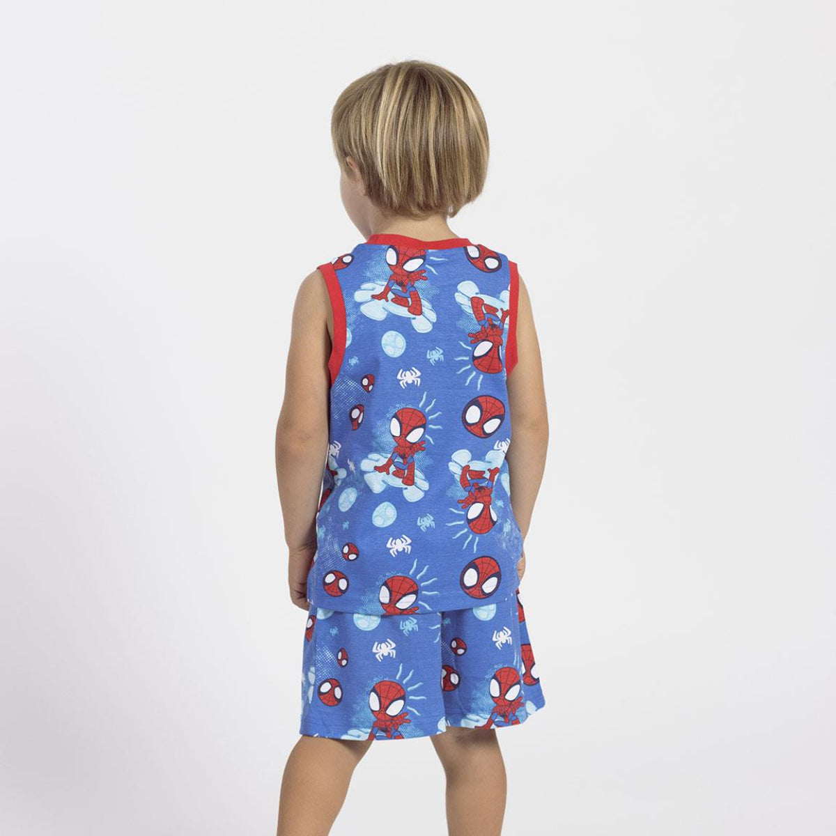 Spidey Schlafanzug Kinder Pyjama Hemd & Short aus 100 % Baumwolle