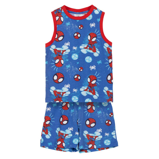 Spidey Schlafanzug Kinder Pyjama Hemd & Short aus 100 % Baumwolle