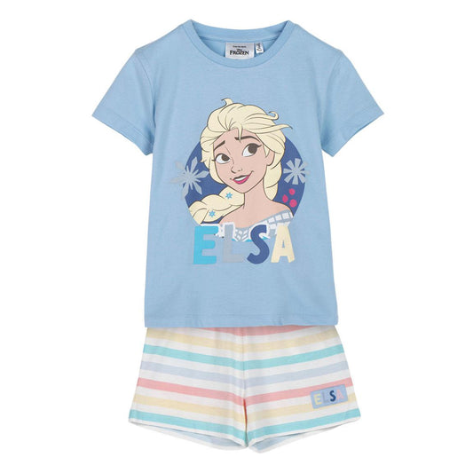 Disney Frozen Schlafanzug Kinder Pyjama T-Shirt & Short aus 100 % Baumwolle