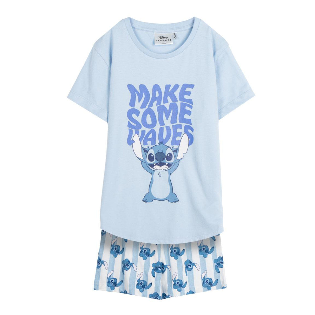 Lilo & Stitch Schlafanzug Kinder Pyjama T-Shirt & Short aus 100 % Baumwolle