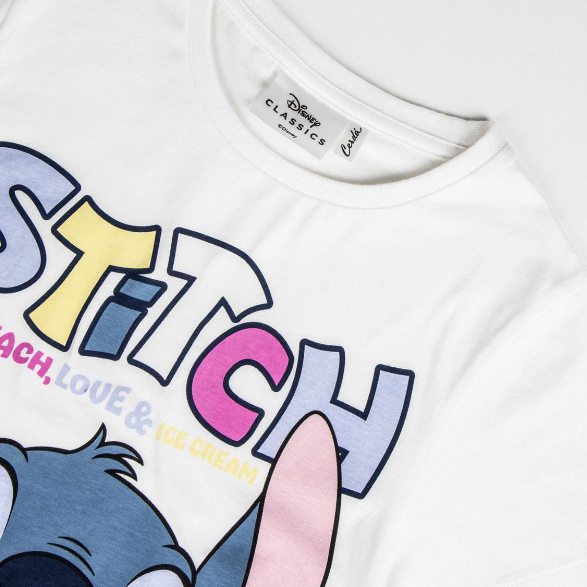 Disney Stitch Kurzarmshirt Kinder Baumwollshirt Freizeit Sommer Kleidung