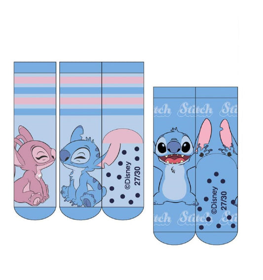 Disney Stitch 2-Paar Anti-Rutsch-Socken – Weiche Kinderstrümpfe mit Motiv