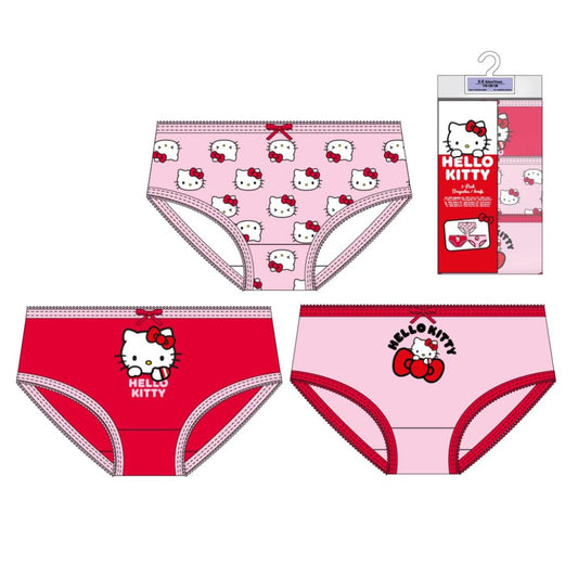 Hello Kitty Baumwolle Unterwäsche Kinder Mädchen – Set mit 3 Slips