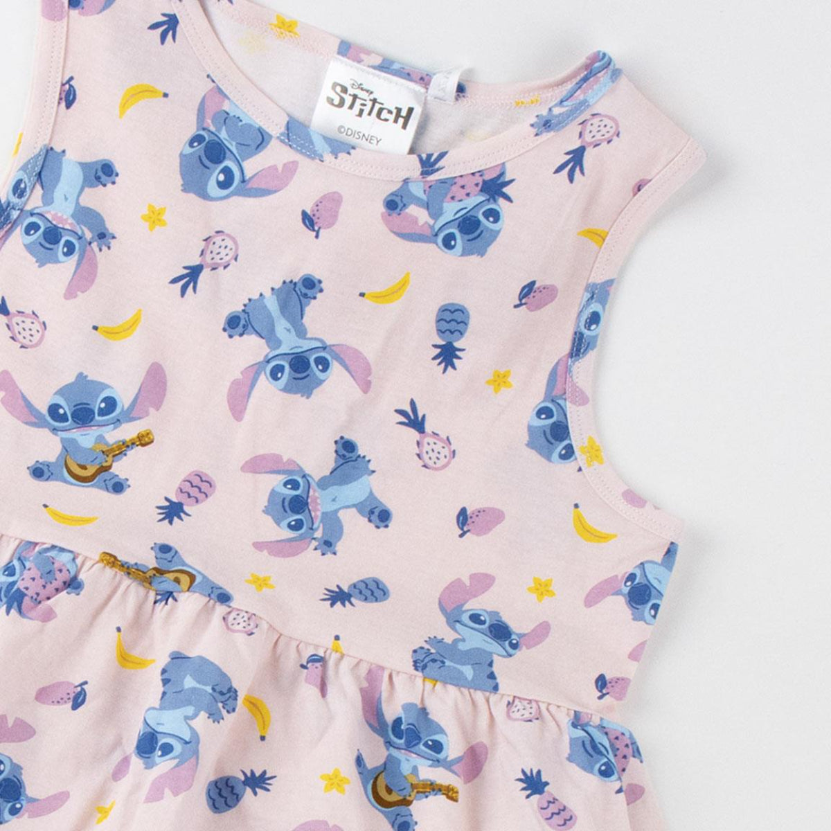 Disney Lilo und Stitch Mädchen Kleid Single Jersey 100% Baumwolle