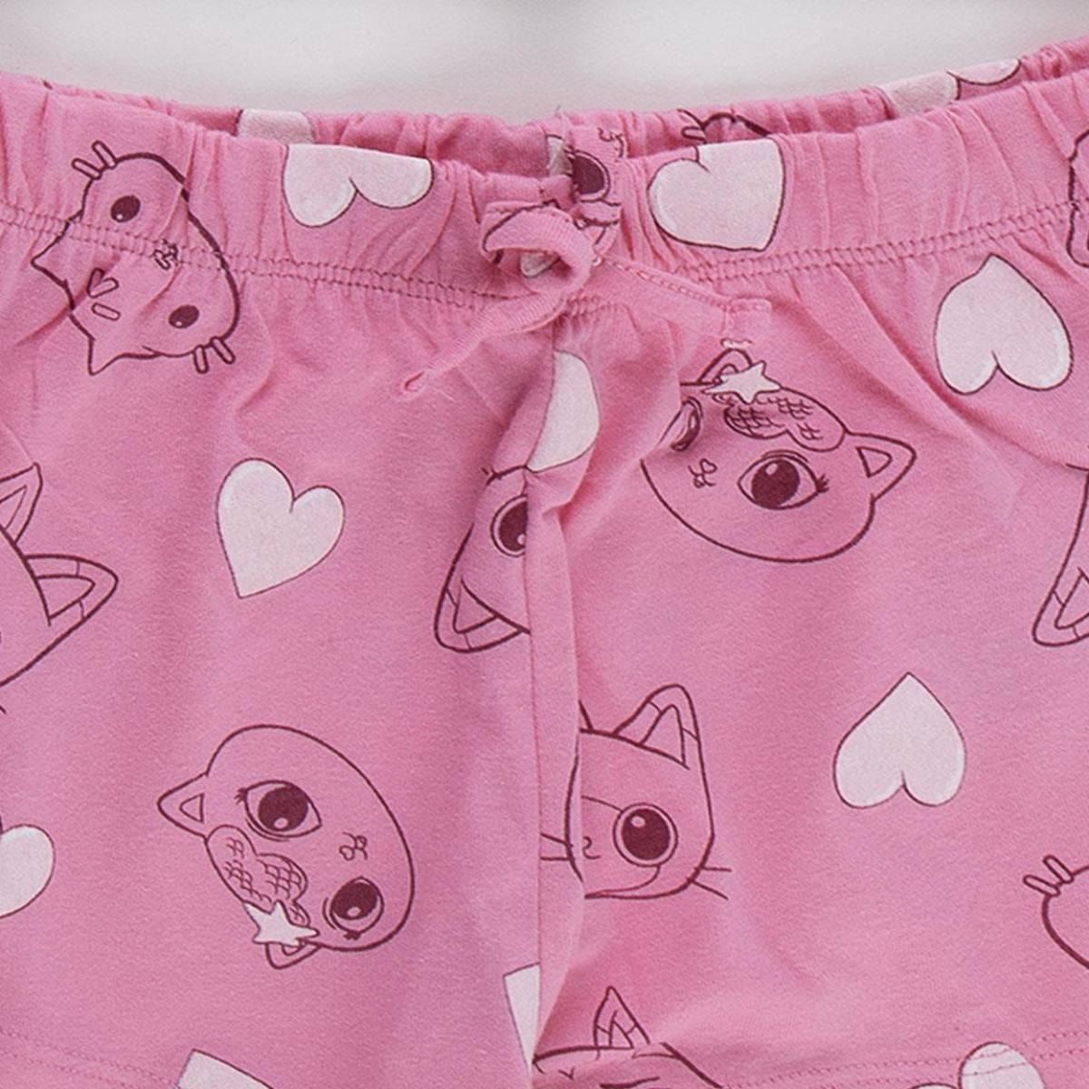 Gabby´s Dollhouse Baumwolle Kinder Schlafanzug kurz Pyjama Set Sommer
