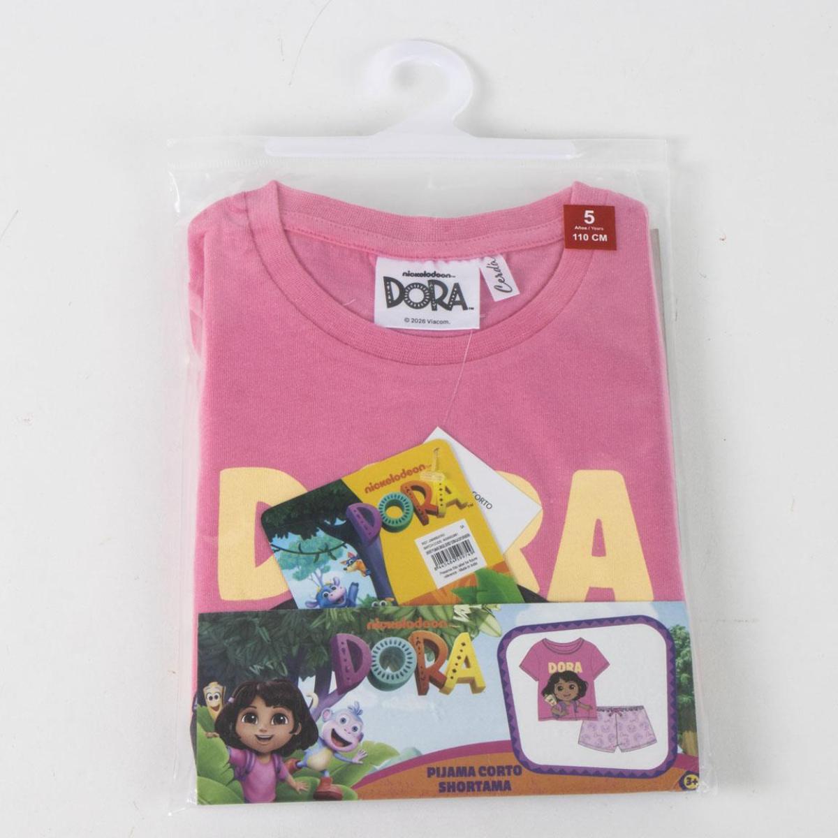 Dora La Exploradora Kinder Pyjama kurz Zweiteiler Shirt Shorts Nachtwäsche