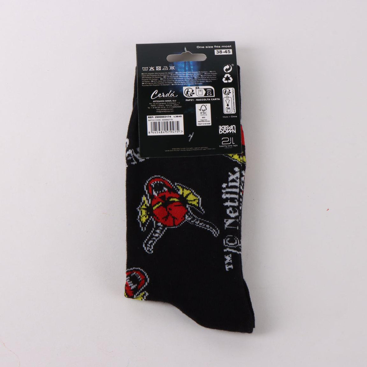 Stranger Things Socken Erwachsene Baumwollsocken Komfort (Einheitsgröße) 38-45 Fan Geschenk