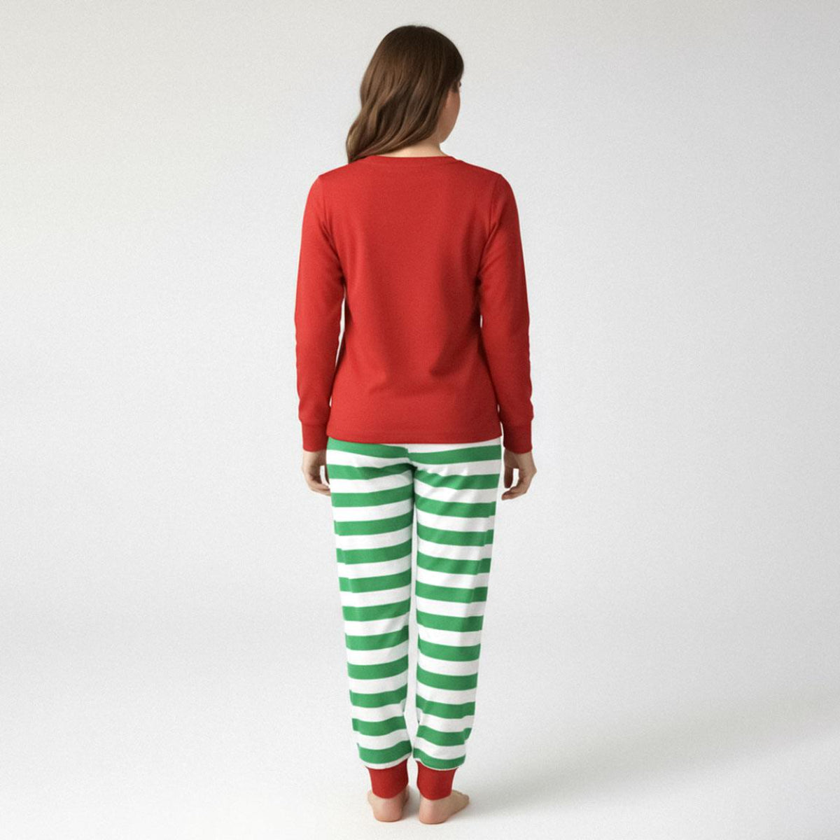 The Elf Erwachsene Pyjama Weihnachten Baumwollmix Zweiteiler Lang