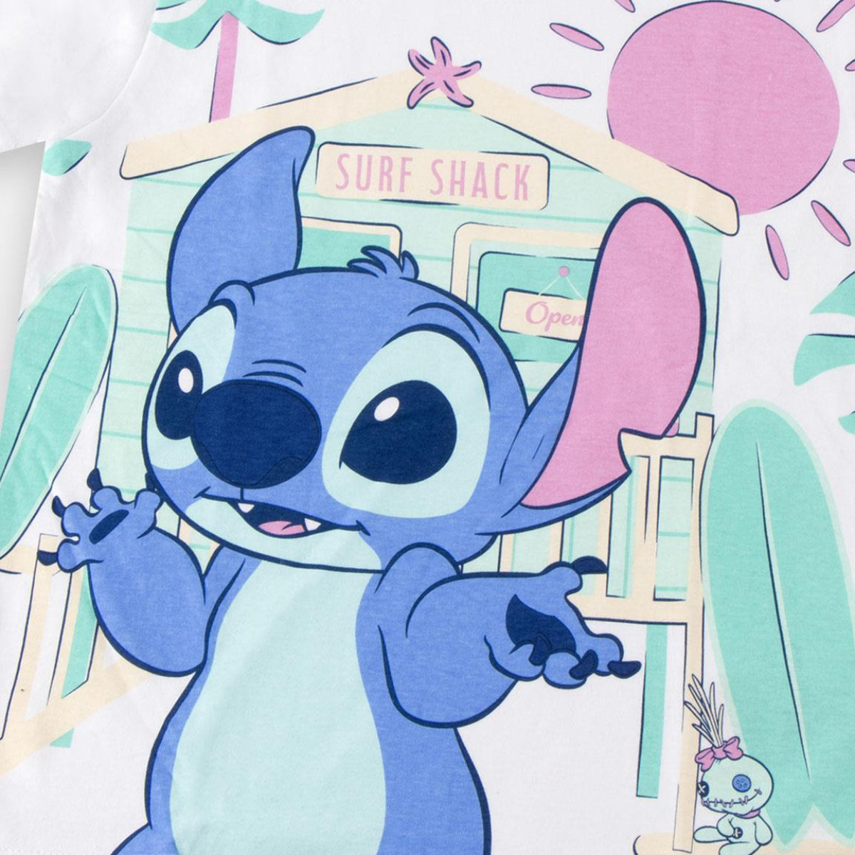 Disney Stitch Kurzarmshirt Kinder Baumwollshirt Freizeit Sommer Kleidung