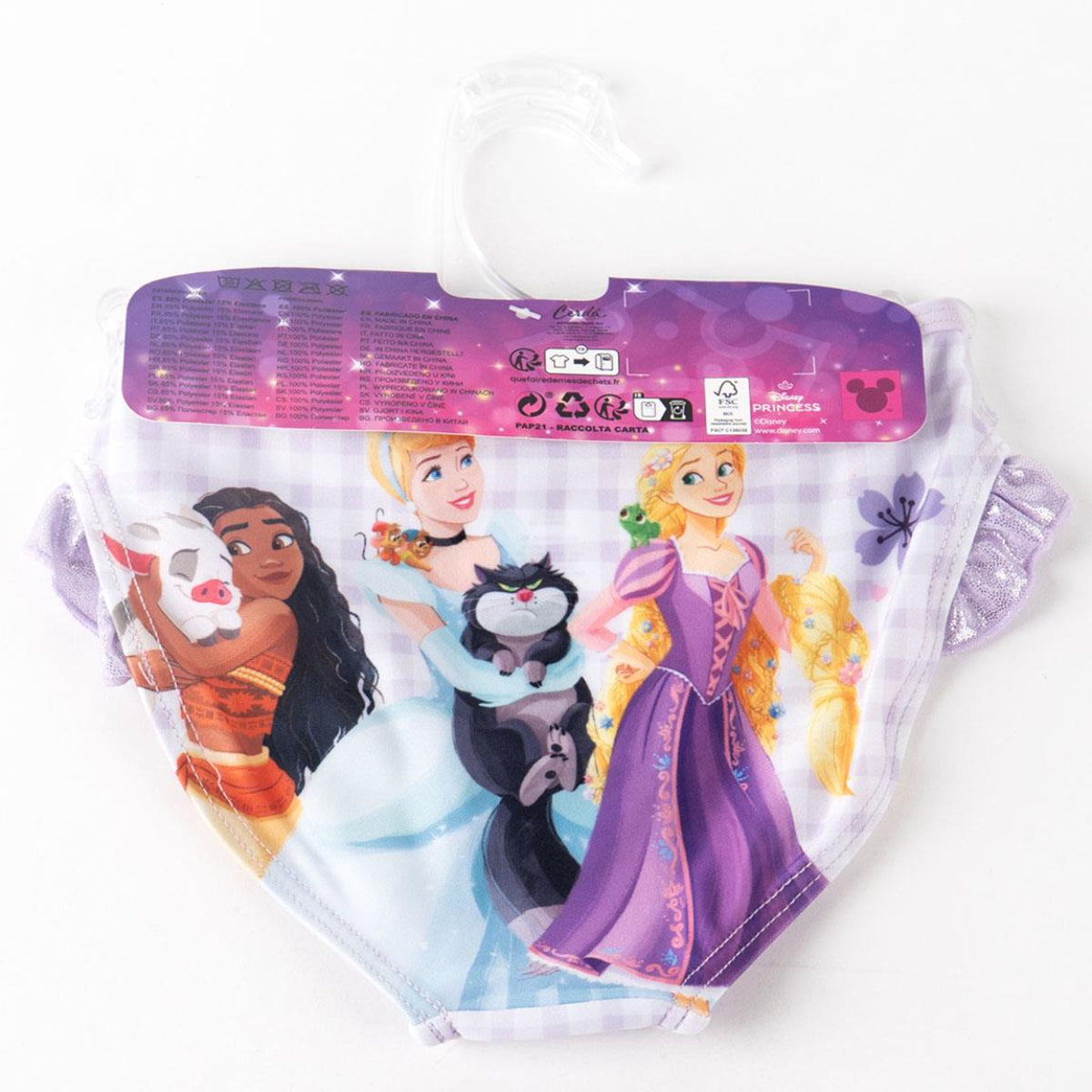 Disney Princess Badehose Kinder Swim Trunks aus Polyester und Elastan für Urlaub Schwimmbad
