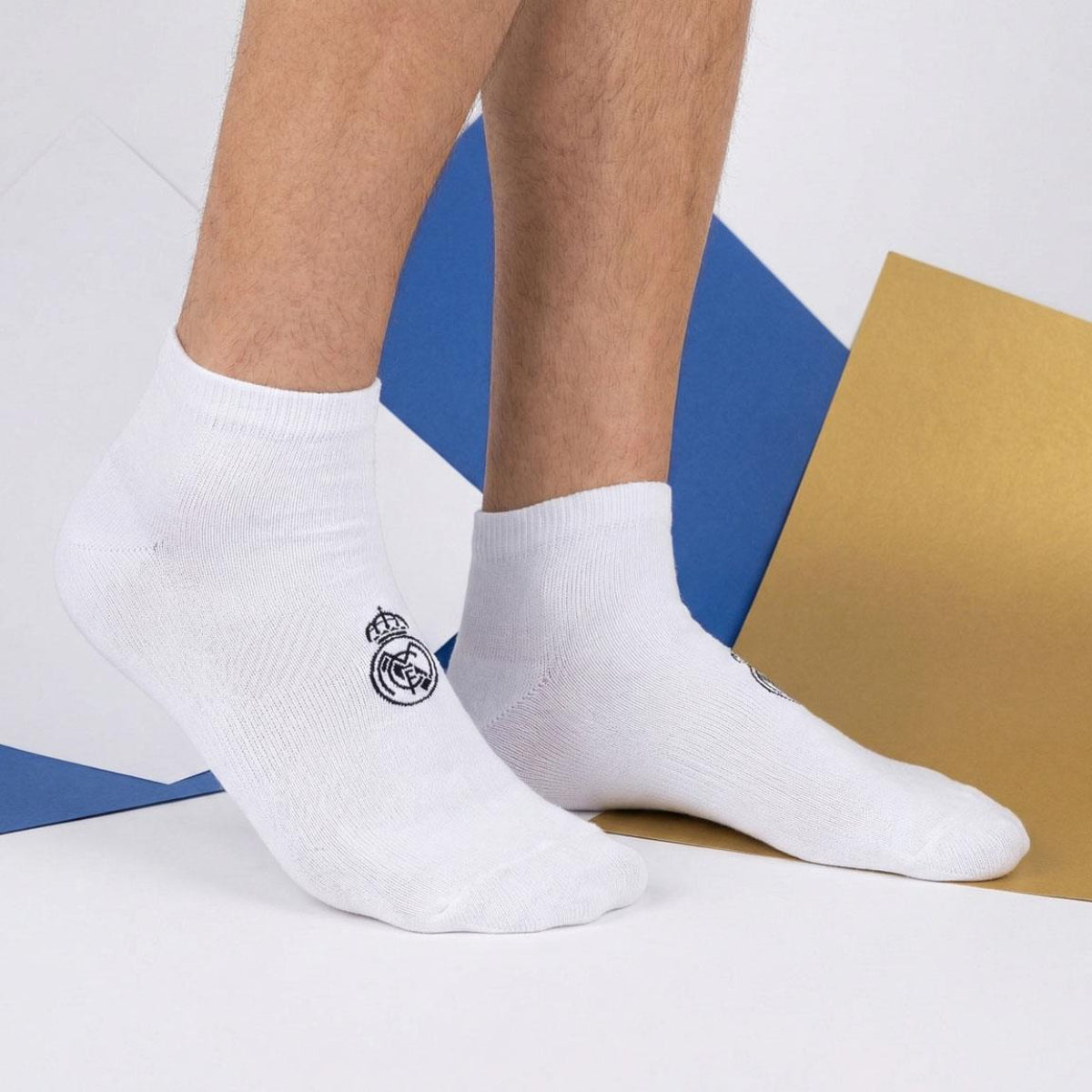 Real Madrid Socken 2er Pack Herren Baumwollsocken Freizeitsocken Alltag