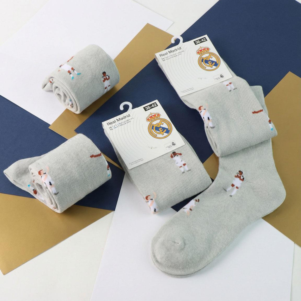 Real Madrid 1 Paar Herren Sockenpack Freizeitsocken Baumwollsocken