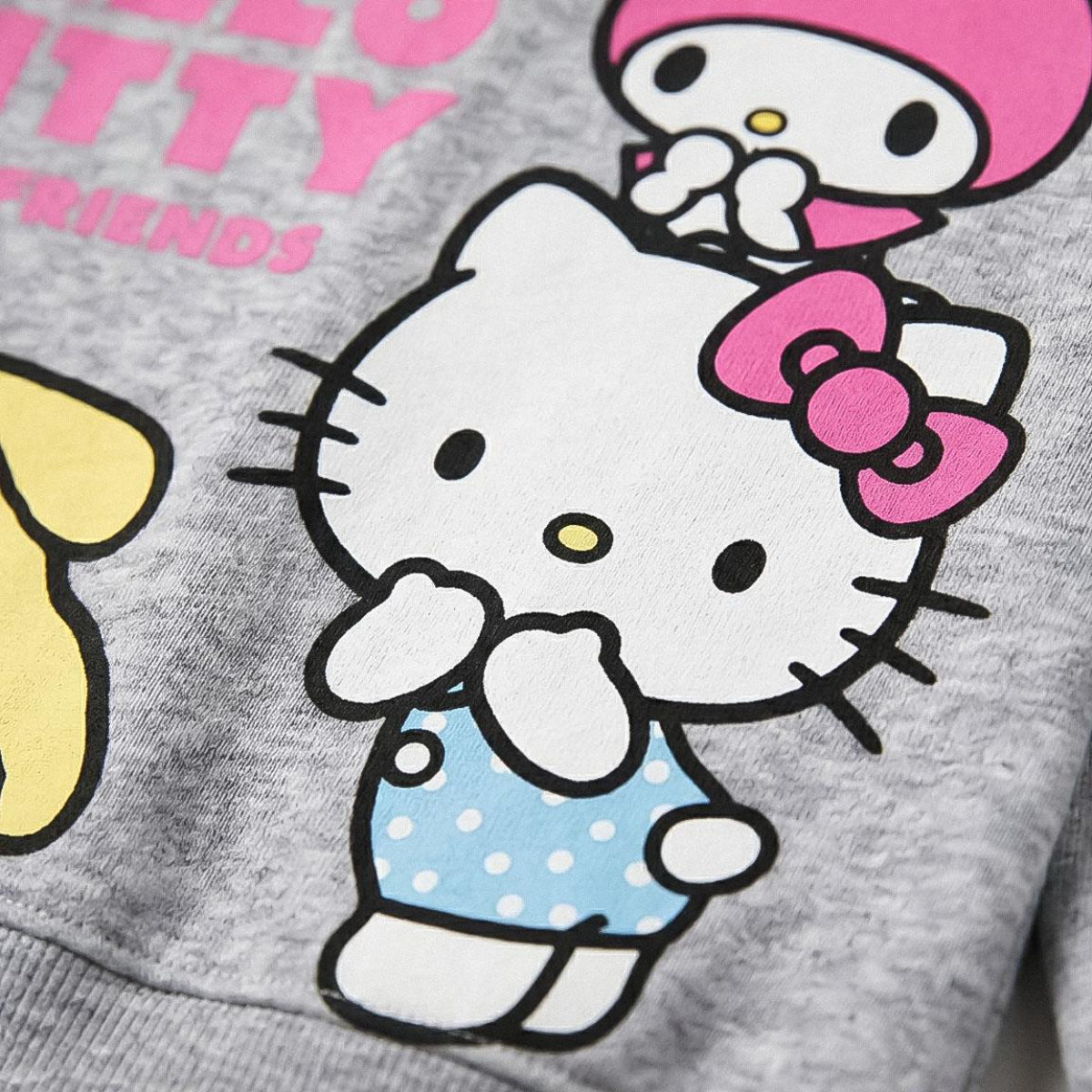 Sanrio Hello Kitty Kinder Sweatshirt French Terry für Mädchen Alltag und Freizeit