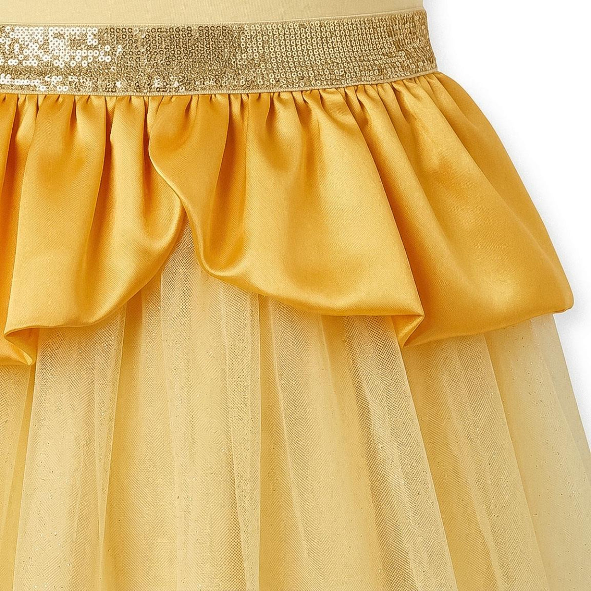 Disney Princess Belle Kinder Kleid Single Jersey für Mädchen 3 bis 6 Jahre Freizeit und Sommer