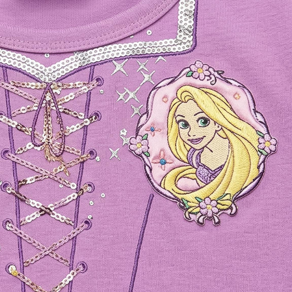 Disney Princess Kinder Kleid leichtes Jersey Kleid für Alltag Sommer und Geschenkidee