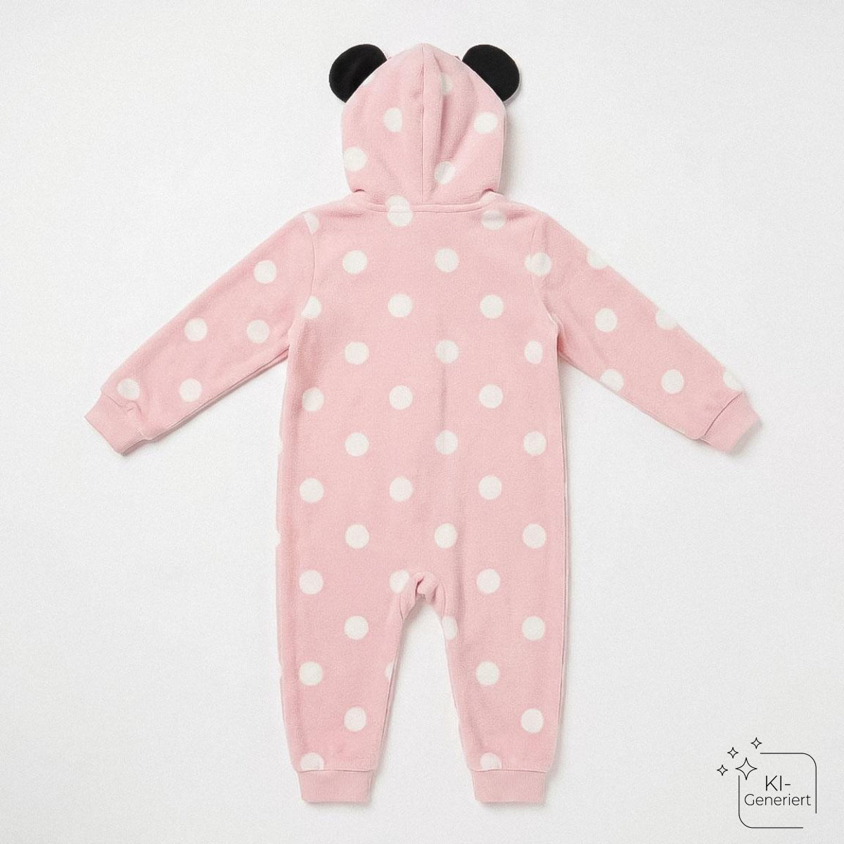 Disney Minnie Einteiliger Pyjama Kinder mit Applikationen für Nacht Zuhause und Freizeit