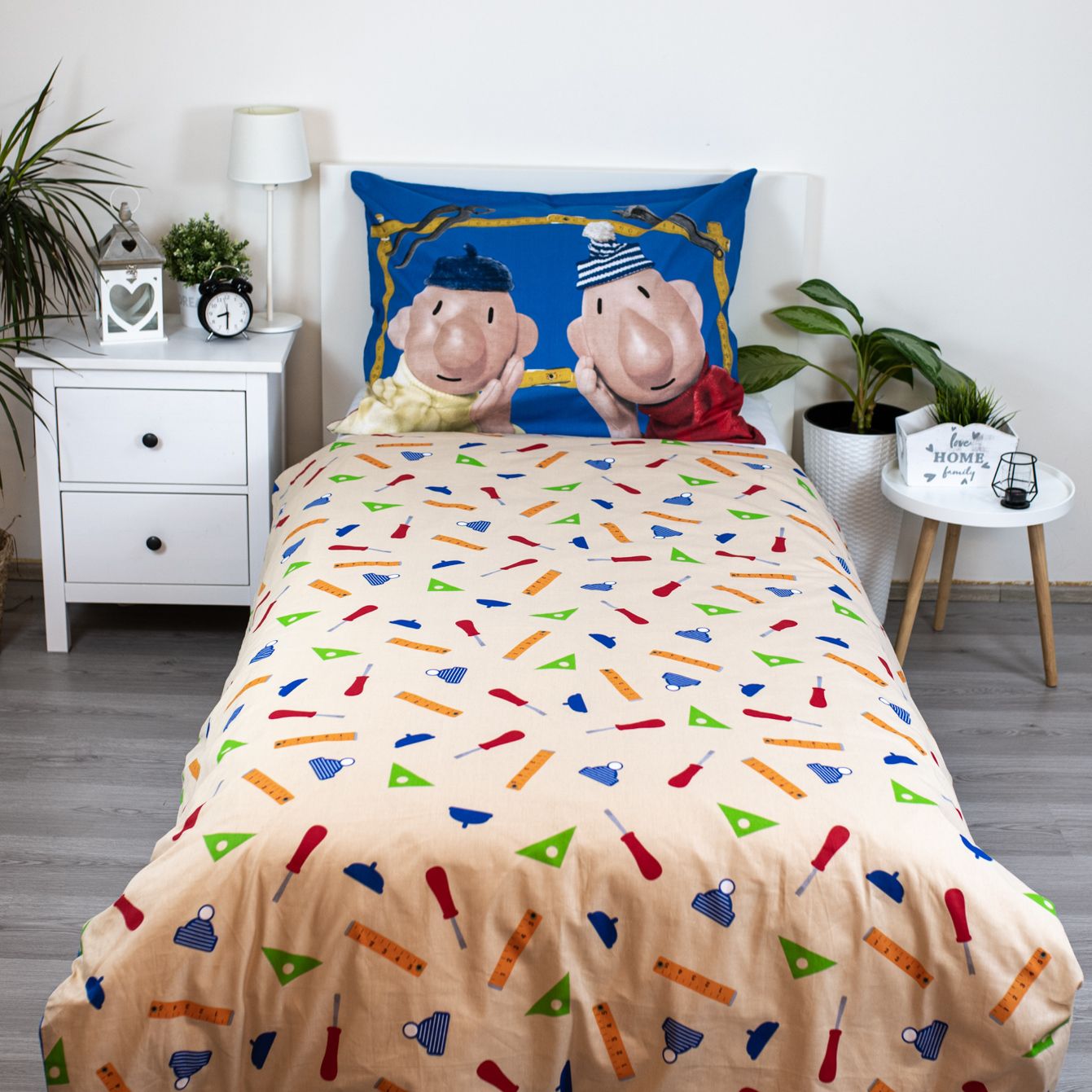 Pat a Mat Design Kuschelige Bettwäsche Baumwolle, 140x200 cm & 70x90 cm